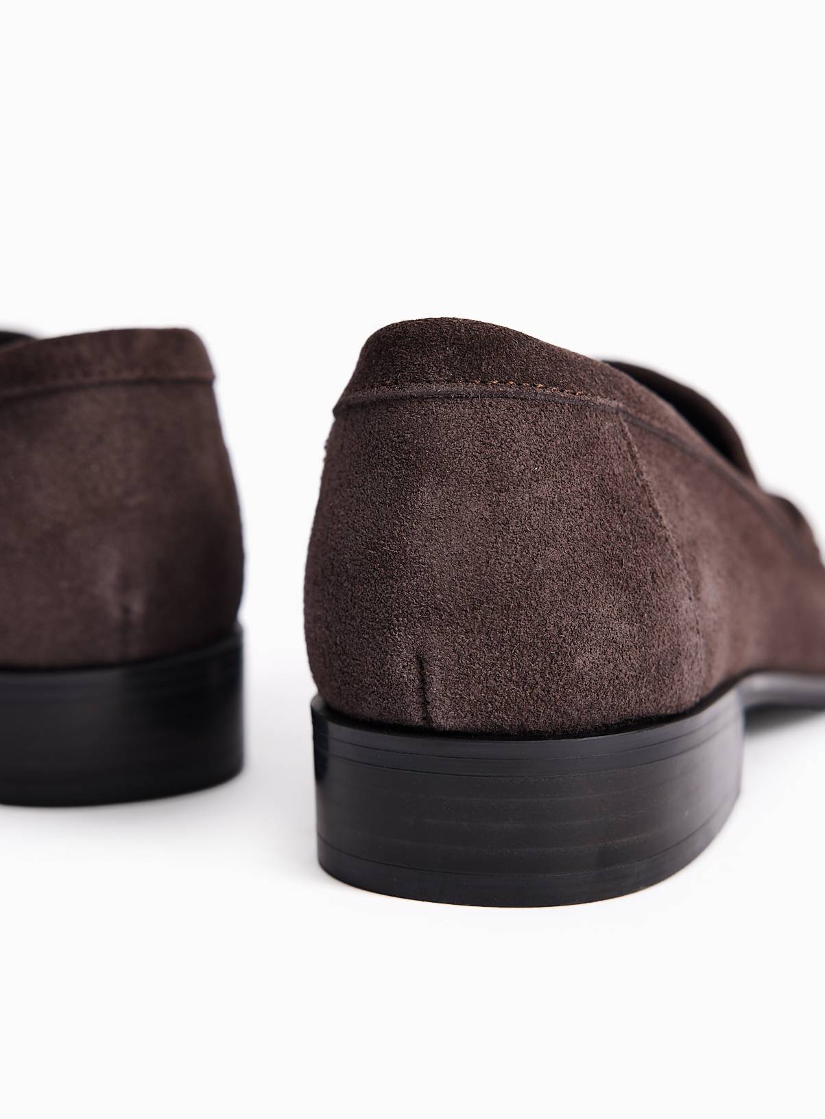 Dark Brown Suede Swung Toe Loafers 3 - Image 4
